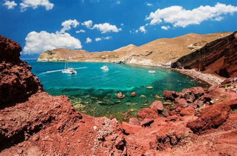 nudist beach santorini|Nudist Beaches in Kamari